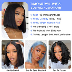 RMOARIWR HD transparent lace blends with skin tones for natural look.