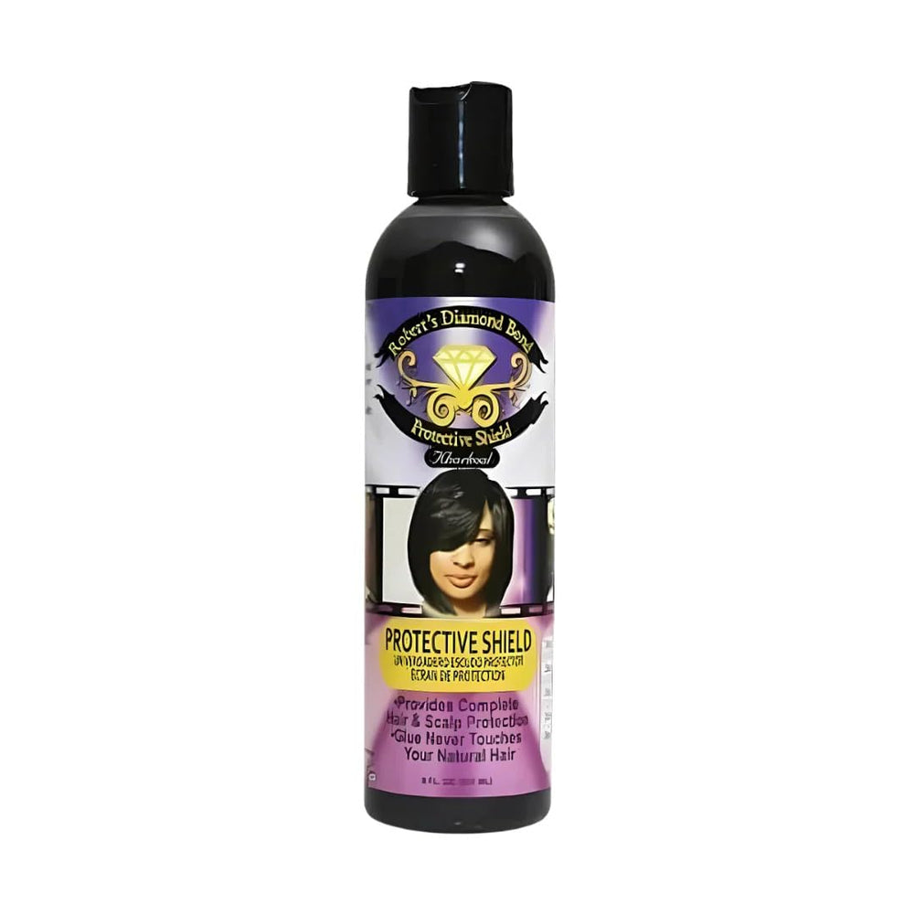 Roberts Diamond Bond Shield application showing scalp protection during bonding.