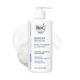 RoC Barrier Renew Gel-To-Foam cleanser bottle showing hydration-friendly formula.