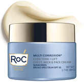 RoC Multi Correxion SPF30 cream jar providing daily sun protection for radiant skin
