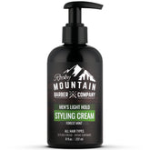 Rocky Mountain Barber Company crema para peinado con bomba, aplicación rápida.