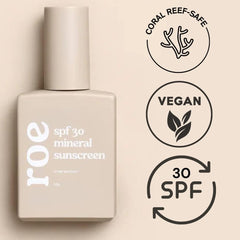 Roe Wellness zinc-oxide mineral filter details on label.