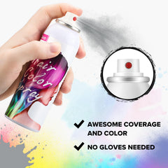 ROHVEMJ gray hair spray color nozzle closeup showing easy spray control.