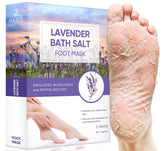 La mascarilla exfoliante Rokelos para pies con lavanda suaviza la piel.