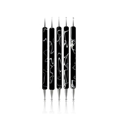 Rolabling 5pc dotting tools dual-ended dots for precise nail art at home