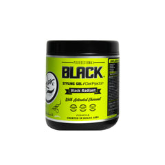Rolda Black Styling Hair Gel front view for strong all-day hold on dark hair