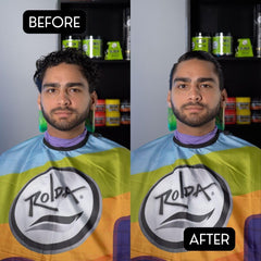 Rolda crema modeladora para cabello masculino, acabado natural con brillo medio.
