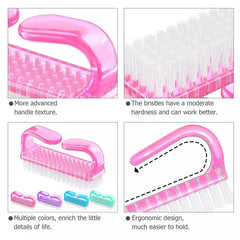 Roleck soft-bristle nail brush for gentle hand and nail cleaning
