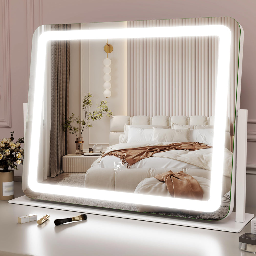 ROLOVE 22x17 inch vanity mirror with full-view reflection for precise makeup