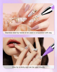 Rolybag rhinestone picker replacement wax tips for extended use.