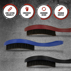 Roman-T 360 Wave Brush Hard bristles for deeper wave texture.
