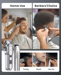 Romanda clipper with taper control highlighting precise fade capabilities.