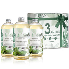 ROMIIE ZOI eucalyptus-mint bottle front, 750 ml refill for kitchen and bathroom use