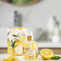 ROMIIE ZOI lemon gift box open reveals elegant packaging.