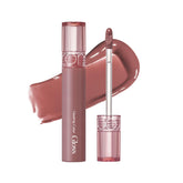 rom&nd GLASTING COLOR GLOSS 05 Dim Mauve, envase elegante con brillo suave para uso diario.