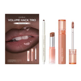 rom&nd Volume Hack Trio Lip Mate Pencil swatch in Bitter Mocha for precise lip lining