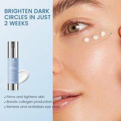 RONKIE crema de ojos retinol, aplicador práctico para uso diario.