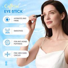 RONKIE Varita cafeína para ojos aporta brillo suave y mirada más fresca.