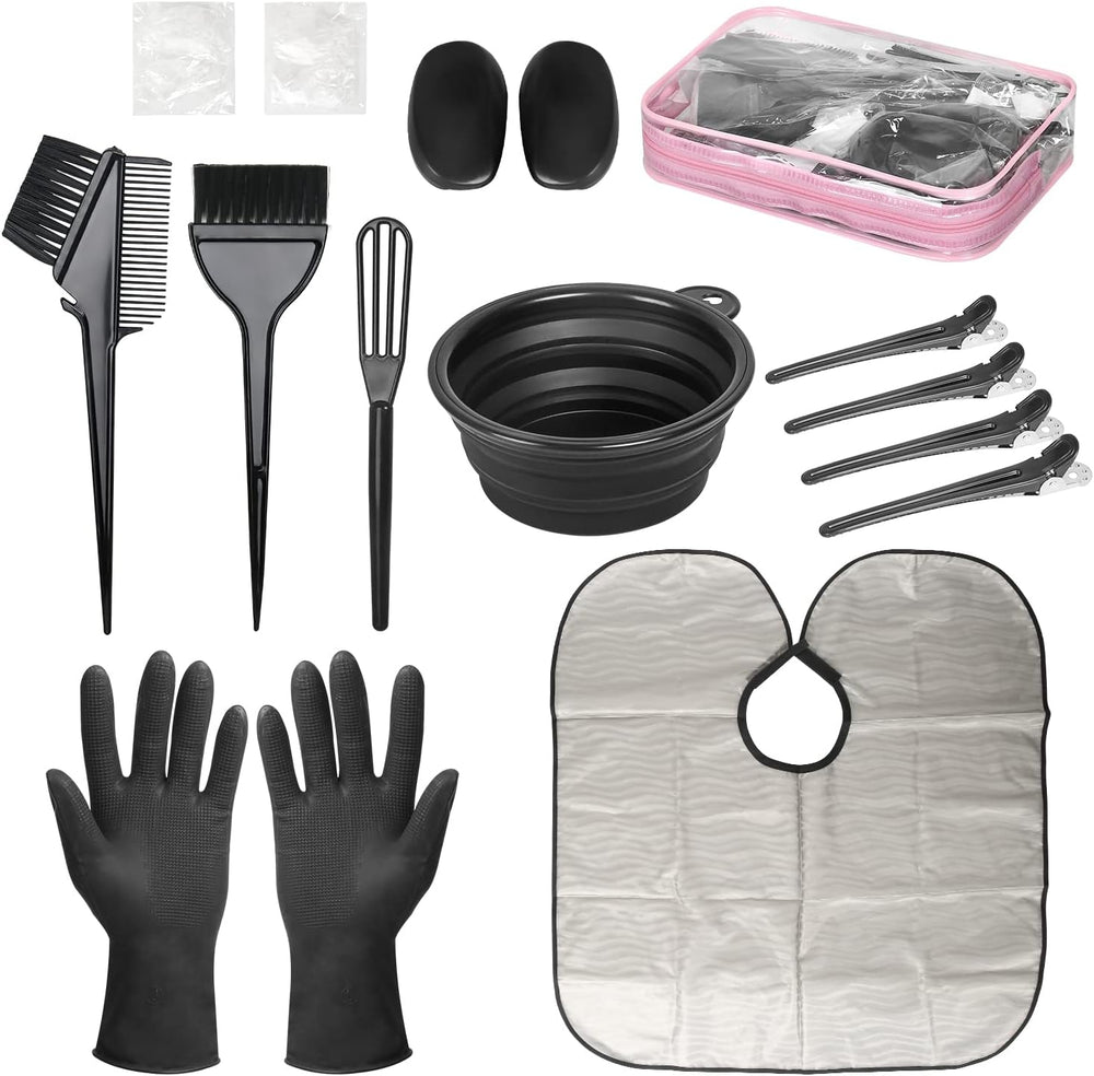 ROOHUA hair dye kit storage bag keeps tools organized for easy access