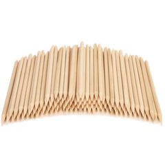 Roomir orange sticks for nails with dual ends for precise cuticle care.