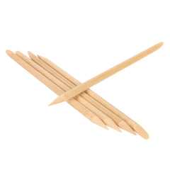Roomir double-ended cuticle pusher with pointed tip and flat end for control.