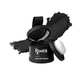 ROOT’D Hairline Powder compact close-up offers a natural finish for thinning areas.