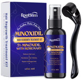 RootStim 5% Minoxidil spray bottle – targeted thinning hair support.