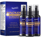 RootStim minoxidil bottle with rosemary promotes fuller-looking hair and easy daily use.