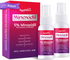 RootStim minoxidil spray for women targets thinning areas for focused growth support.