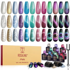 Rosalind esmalte gel ojo-gato con imán para crear rayas brillantes en uñas.