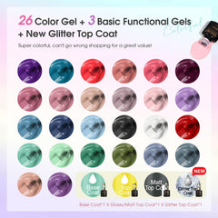ROSALIND: paleta de 26 colores versátiles para todas las estaciones.