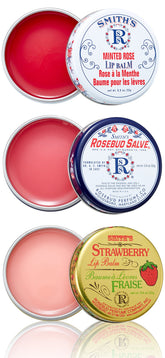 ROSEBUD SALVE balsamo labial de tres capas para labios secos y suaves.