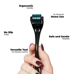 ROSELYNBOUTIQUE derma roller for hair promotes scalp rejuvenation.