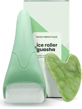 ROSELYNBOUTIQUE Ice Roller face closeup for cooling massage and smoother-looking skin