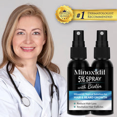 Envase Rosever Minoxidil 5% en vidrio para uso diario