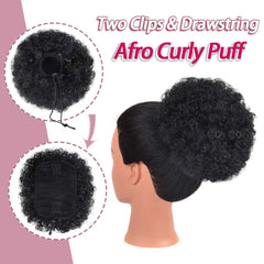 Rosmile Afro Puff drawstring attachment provides quick, adjustable styling.