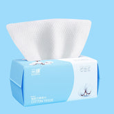 Rouceyxin cotton facial wipes in a portable bag for on-the-go cleansing.