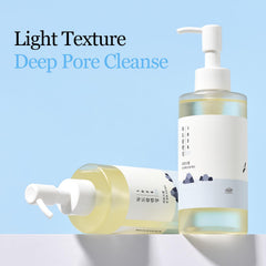 ROUND LAB 1025 Dokdo cleansing oil pour, dissolves makeup gently for a refreshing cleanse