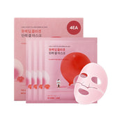ROUND LAB Camellia Collagen Mask muestra textura jelly para hidratación rápida