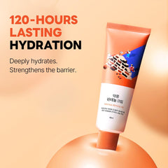 ROUND LAB crema panthenol soja textura ligera para hidratación diaria.