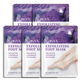 ROUSE Foot Peeling Mask 5-pack packaging for home spa convenience