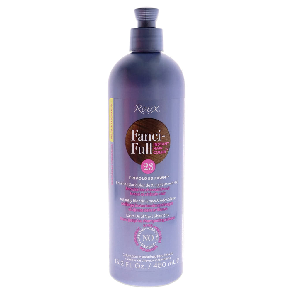 Roux Fanci-Full 23 Frivolous Fawn bottle, temporary color to blend gray and add shine.