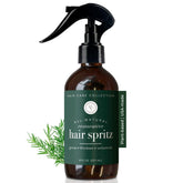 Rowe Casa Organics restorative hair spritz bottle ready for scalp care and nourishment