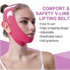 ROWMATE Graphene V-Line Mask being worn demonstrates secure, adjustable fit.