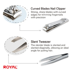 ROYAL nail clippers Birdie Set compact-pack emphasizes all-in-one grooming convenience.