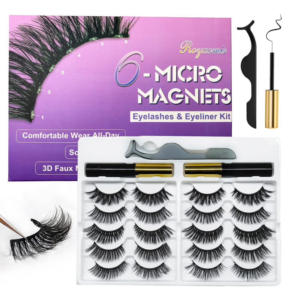 Royaomis cat-eye magnetic lashes offer dramatic natural enhancement for daily wear.