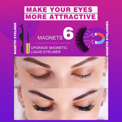 Six magnets deliver stronger adhesion without sacrificing comfort or natural lash line.