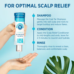 Roycederm coal tar conditioner bottle illustrating hydrating care