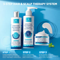 Roycederm Scalp Treatment Cream tube targets irritation and itching.