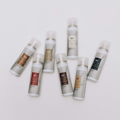 Close-up of light reflection from pearl extract and mica on hair